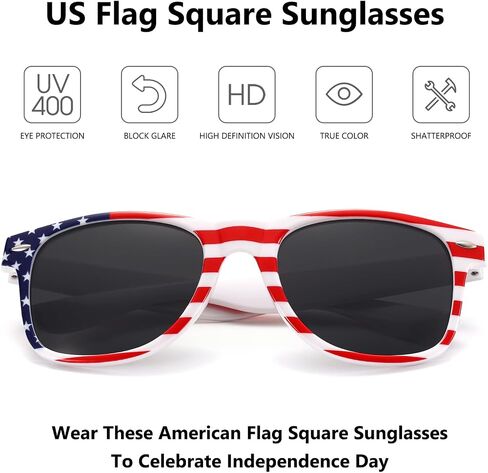 LIKSMU Square Sunglasses for Women Men Vintage Retro Costume Accessories Party Favors Trendy Sun Glasses in Kuwait