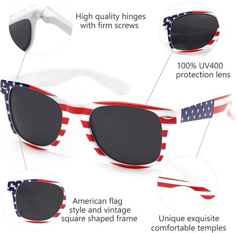 LIKSMU Square Sunglasses for Women Men Vintage Retro Costume Accessories Party Favors Trendy Sun Glasses in Kuwait