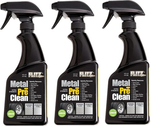 Flitz Industrial Strength Metal Pre Clean to Remove Corrosion, Rust, Calcium, Lime and More, Works in 60 Seconds, 16 Ounce in Kuwait