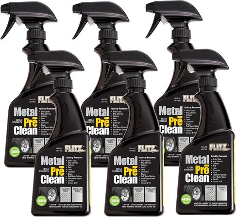 Flitz Industrial Strength Metal Pre Clean to Remove Corrosion, Rust, Calcium, Lime and More, Works in 60 Seconds, 16 Ounce in Kuwait