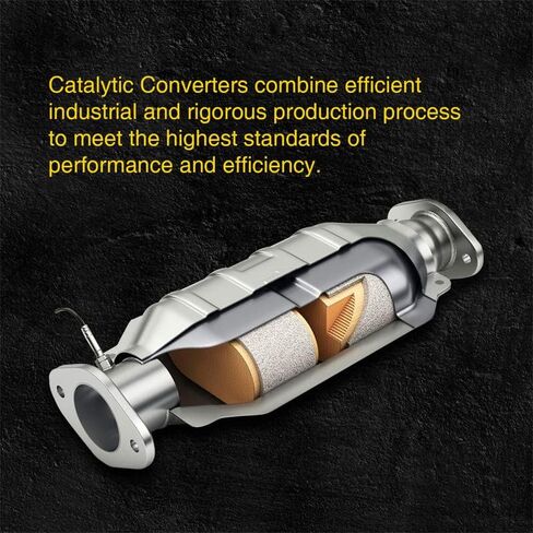 KAX Catalytic Converter Rear Right Replacement for 2005-2018 Frontier, 2012-2017 NV1500 NV2500 NV3500, 2005-2012 Pathfinder, 2005-2015 Xterra OE Replace 16399 (EPA Compliant) in Saudi Arabia