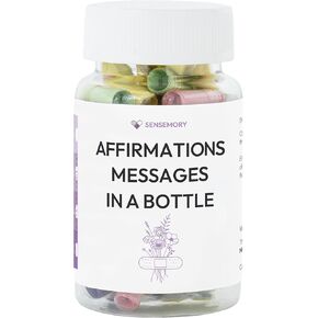 50 Pre-Written Messages in a Bottle (Affirmations), Positive Affirmations Messages in a Bottle, Affirmation Messages for Women, Mindfulness, Motivational, Words of Affirmation Gifts for Dad