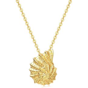 Shell Seashell Necklace for Women,Chunky Gold Beach Conch Shell Necklaces Gifts for Women