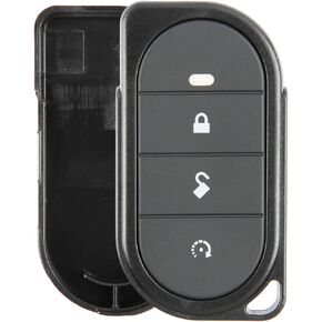 KeylessOption Keyless Entry Remote Control Car Key Fob Shell Button Pad Alarm Security Cover Lock Unlock Remote Start 3-Button Replacement for Viper (7146V)