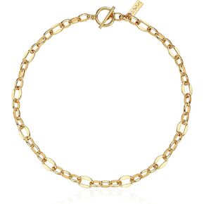 18K Gold Plated Necklace for Women, Elegance Design Link Chain Jewelry Made in Korea