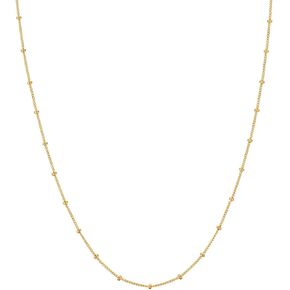 Dainty Gold Chain Necklaces for Women,Silver Chain Necklace,18K Gold|925 Silver Plated Figaro Chain,Singapore Chain,Satellite Chain Necklace