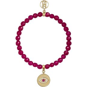 7th Heaven Angel Uriel Bracelet with diamante 925 Sterling Silver Third eye for Inspiration, Study & Success