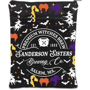 Premium Witches Brew Book Sleeve Hocus Movie Book Cover Sanderson Sister Gift for Women Halloween Party Gift (Premium Witches)