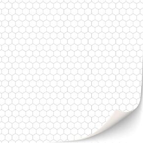 3 Sheets Self-Adhesive Wall Tiles Bathroom Tiles Kitchen Tiles Metro Tiles for Dollhouse Scale 1:12 (White Hexagon Small)