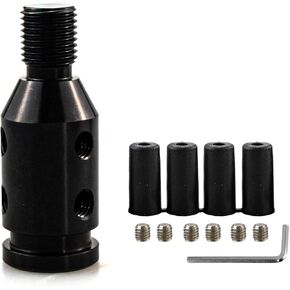 محول مقبض التحول العالمي، محول ناقل الحركة التلقائي من الألومنيوم، مثبت غمد مقبض ناقل الحركة في السيارة من أجل النقل اليدوي بدون خيوط (أسود) in Kuwait