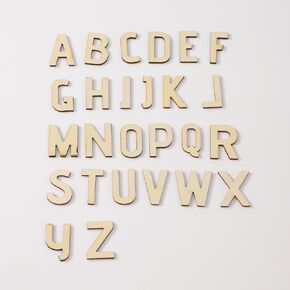248 Pieces Wooden Letters 1.3 Inch Crafts DIY Wooden Letters Small Wood Letters DIY Painting Art Home Decor Spelling Learning Small Wooden Letters