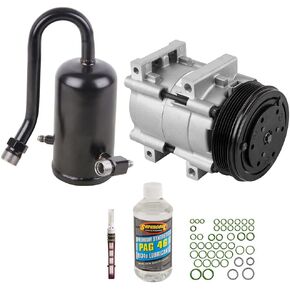 AC Compressor & A/C Kit For Ford F150 F250 F350 F-150 F-250 F-350 & Bronco 5.0L 302ci 5.8L 351ci V8 1990 1991 1992 1993 - BuyAutoParts 60-81996RK New