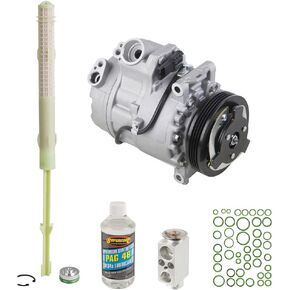 AC Compressor & A/C Kit For BMW X5 V8 & X5M E70 - Includes Drier, Expansion Valve, PAG Oil & O-Ring Seals - BuyAutoParts 60-81523RK NEW