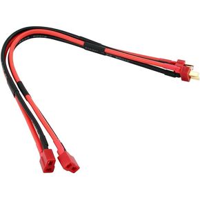 2pcs T-Plug Dean's M to T-Plug FM Adapter 12inch 30cm Extension Female Male Wire for RC Battery(C42-2