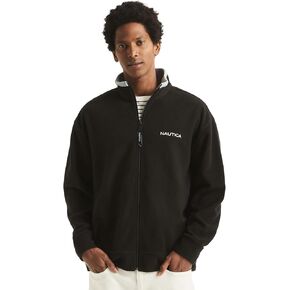 NAUTICA Men's Full-Zip Mock Neck Fleece Sweatshirt