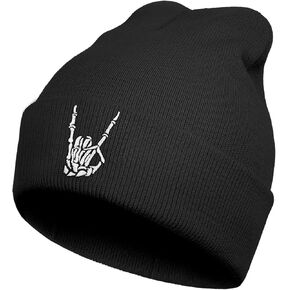 Beanie Cool Beanies Funny Beanie Cute Graphic Beanie Black Beanie for Men Women Winter Hat Skull Cap