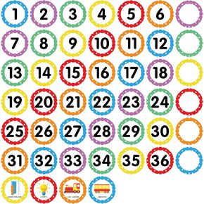 58Pcs Classroom Floor Stickers 5" Classroom Line Up Spots Floor Dots Markers Paw Print Stickers Self Adhesive Floor Stickers for School Teachers Supplies Classroom Decorations