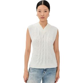 Alohas Women's Kylie White Tricot Vest