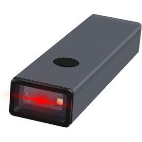 2D QR Wireless Bluetooth Alloy Metal Barcode Scanner,Symcode Portable Handheld Barcode Reader Scanner 3-in-1 Aluminum Alloy Metal Outer Box Barcode Scanner