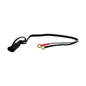 Schumacher WM-12 Cable Connector for Battery Chargers and Maintainers - With Quick-Connect Ring Terminal , Black