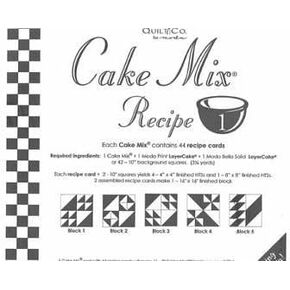 Moda Cupcake Mix Recipe Foundation Paper Pattern Pad #1