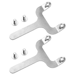 Rear Bar Pin Flag Nut Compatible for 1984-2001 Jeep Cherokee XJ 4WD/2WD (Silver, Set of 2)