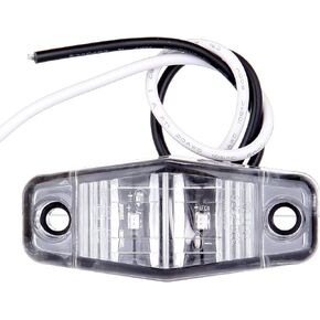 4x 2.5" Amber LED Truck Trailer Light Oval Amber Side Fender Marker Lights Waterproof Sealed Surface Mounted For Mini LED Clearance Identification Lights