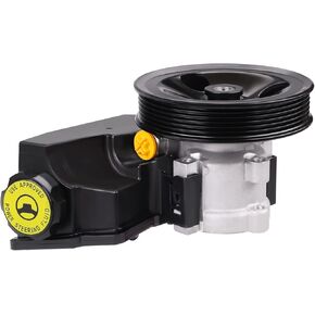 Power Steering Pump with Pulley Compatible with Jeep Wrangler TJ L6 4.0L 1997 1998 1999 2000 2001 2002 2003, Jeep Cherokee L6 4.0L 1996 to 2001, 20-38771