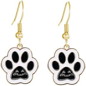 Paw Print Earrings for Women Sterling Silver Dog Paw Earrings Cute Bear Claw Print Earring Puppy Paw Drop Dangle Earrings Lovely Cat Dog Footprint Fashion Earrings Animal Feet Claw Cute Earrings Dog Cat Lover Cat Paw Charm Pendant Paw Jewelry
