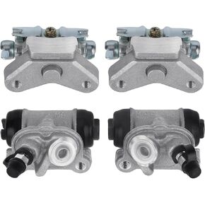 M MATI Front Brake Wheel Cylinder&Adjuster Left&Right for Honda 45340-HB3-003 45350-HM8-B41 45370-HM8-B41
