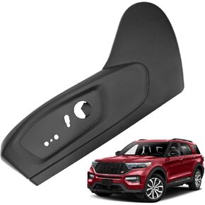 FEXON Driver Side Plastic Seat Panel Bezel Compatible with Ford Explorer 2020-2023 Replaces MB5Z-7862187-EC MB5Z7862187EC Seat Track Cover Trim (Black)