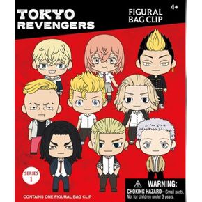 Monogram 3D Figural Bag Clip - compatible with Tokyo Revengers - Keychain ONE RANDOM BAG PER ORDER, 2.5 inches