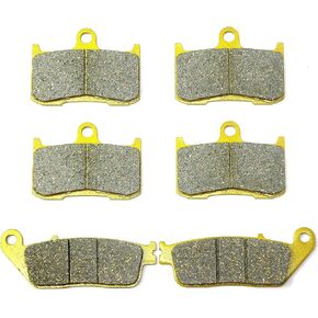 Front Rear Brake Pads for Indian Chief Chieftain Roadmaster Springfield 2014 2015 2016 2017 2018 2019 2020 2021 2022 Bobber/Dark Horse/Vintage/Classic/Elite FA347 FA196 Brakes Pad MC0024