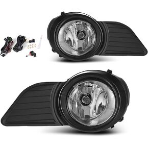 AUTOSAVER88 Fog Lights Compatible with 2011 2012 2013 2014 2015 2016 2017 2011-2017 Sienna (Not Fit SE Models) Fog Lamps with H11 12V 55W Bulbs & Wiring Harness Clear Lens