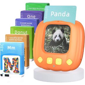 MEETION Talking Flash Cards for Toddler, Autism Sensory Toys for Autistic Children, Learning Educational Montessori Toys, Speech Therapy Toys, 203 Sight Words for Boys Girls Age 2-6 Years Kids Gifts