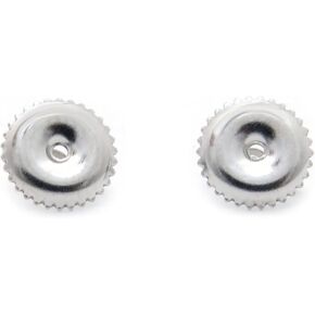Dazzlingrock Collection Screw Back Earring Backings Only (Diameter 6.3 mm), 925 Sterling Silver