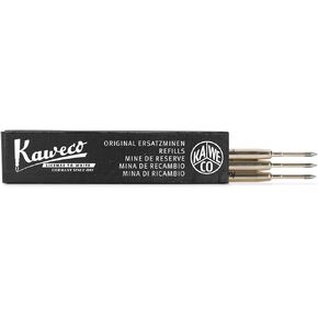 Kaweco G2 Ballpoint Pen Refills 0.8 mm Black Pack of 3 | 3 Pieces 0.8 mm Refill Black Ball Pen | Pen Refill | Refill for Multicoloured Pen | 0.8 mm Fine in Black