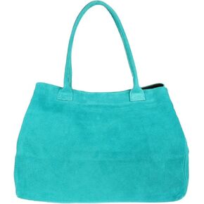 Girly HandBags Womens Expandable Italian Suede Leather Shoulder Bag