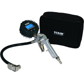 VIAIR 00042 Digital Tire Inflation Gun with 2.5" Gauge and Carry Bag, Black