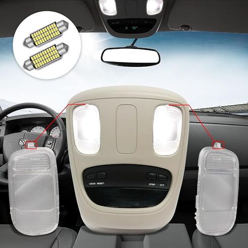 MbuyDIY Map Dome Light Cover Lens Overhead Console Reading Lamp Compatible with 2002-2009 Dodge Ram 1500 2500 3500 Pickup Truck in Saudi Arabia
