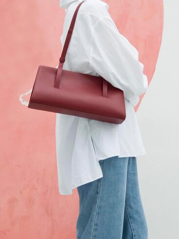 Genuine Leather Trendy Shoulder Bag for Women, Small Women Handbag and Clutch Purse in Saudi Arabia