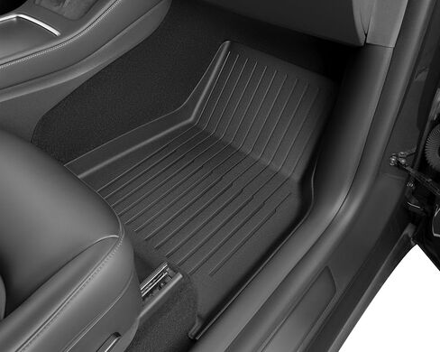 SUPER LINER All-Weather Floor Mats for Tesla Model 3 2021 2022 2023 Custom Fit Cargo Liner Rear Cargo Tray Trunk Mats Interior Accessories in Kuwait
