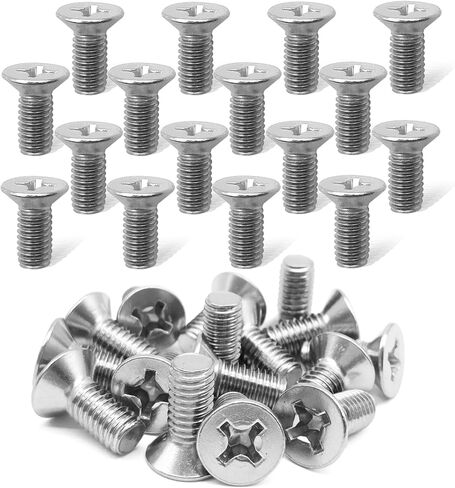 8Pack Stainless Steel Brake Disc Rotor Screws, Stainless Steel Retaining Screws for Front and Rear By Mission Automotive, Compatible with for Honda, Acura, Hyundai and Kia Models in Kuwait