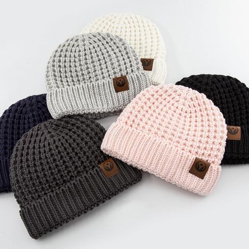 Knitted Toddler Winter Hat Beanie for Baby Boy Girls Soft Cotton Cute Toddler Beanie Warm Infant Hats Outdoor in Kuwait