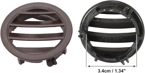 1Pair Console Dashboard AC Air Vent Grille Cover For Mercedes Benz W204 C-Class 2007 2008 2009 2010 (Brown) in Saudi Arabia