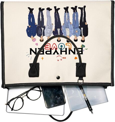 Zuo Bao Korean Group Tote Bag K-Pop Singer Lover Gift Korean Music Inspired Canvas Shopping Bag for Fans in Saudi Arabia