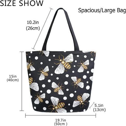Naanle Cute Pattern Print Big Hand Bag Extra Large Shoulder Tote Bag for Beach Travel Weekender Gym Grocery Shopping in Saudi Arabia