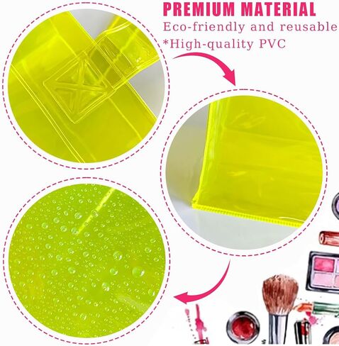 ONEART 2 Pcs 11L Beach Tote Bag 12x5x11 Clear Bag for Pool Party Shopping Bag Travel Sports Events Soild Colour Tote Bag in Saudi Arabia
