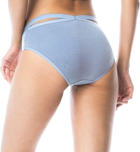 Shero Women's StayFresh Soothing & Breathable Underwear - Ideal for Sensitive Skin, Odor Control, Water Drop Hipster Design, Blue 2X in Saudi Arabia