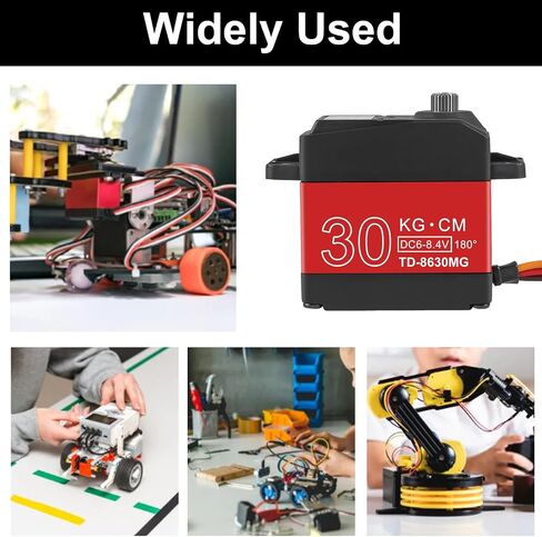 AITRIP 2Pack 20KG Digital RC Servo Digital Servo High Torque Full Metal Gear Waterproof with 25T Servo Horn for RC Model DIY, Control Angle 180° in Kuwait